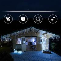TENDA LUMINOSA 240 LED NATALIZIA BIANCO FREDDO 6MT