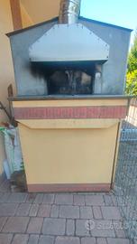 Forno a LEGNA carrellato e carrellabile