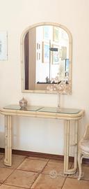 tavolo consolle con specchiera 