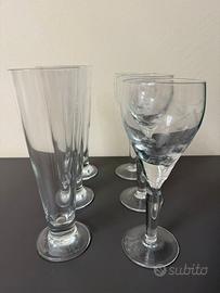 Set 6 bicchieri in vetro