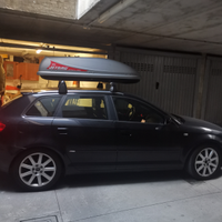 Valigia e portapacchi auto