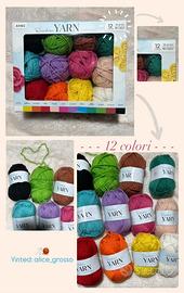 Set 12 filati arcobaleno “Rainbow Collection”