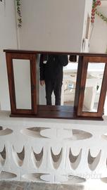 mobiletto bagno, due ante, arte povera