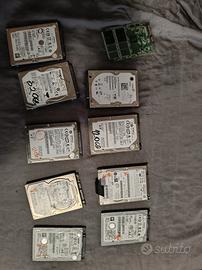 9 hard disks x notebook 