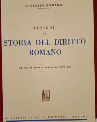 Lezioni di Storia del Diritto Romano