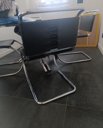 3 Sedie  MR Chair Knoll Ludwig Mies van der Rohe