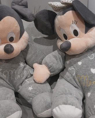 coppia di peluche minnie e Topolino disney 