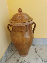 Giara con coperchio (fine 1800) per alimenti