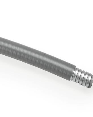 Tubo metallico rivestito grigio nuovo 25 metri