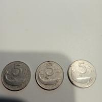 Monete 5 lire rare