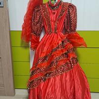 costume carnevale Spagnola 6/8anni 