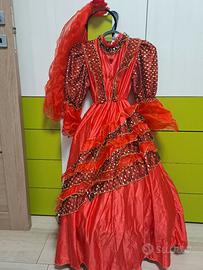 costume carnevale Spagnola 6/8anni 