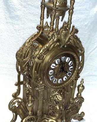 Vintage Candelabri + Orologio bronzo