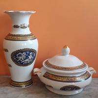 vaso e zuppiera ceramica. 