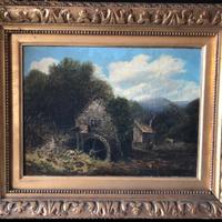 Dipinto olio su tela epoca XIX secolo