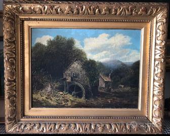 Dipinto olio su tela epoca XIX secolo