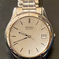 orologio vintage quartz  seiko acciaio