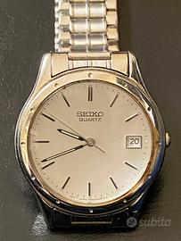 orologio vintage quartz  seiko acciaio
