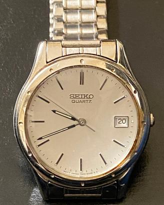 orologio vintage quartz  seiko acciaio