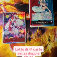 One Piece EB-03 - lotto di 41 carte