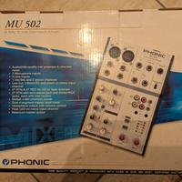 Mixer Phonic MU 502