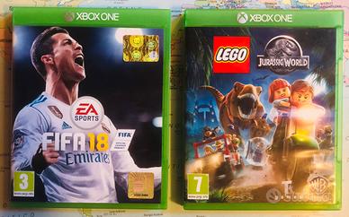 Fifa18 e Lego Jurassic World per Xbox One