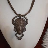 ciondolo maschera africana per collana 