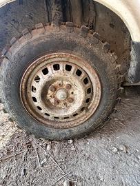 Panda 4x4 cerchi più  gomme mud