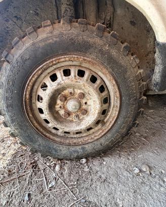 Panda 4x4 cerchi più  gomme mud