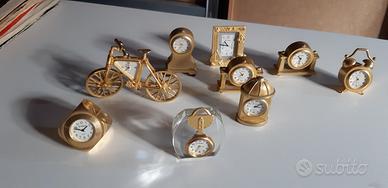 Mini orologi in ottone