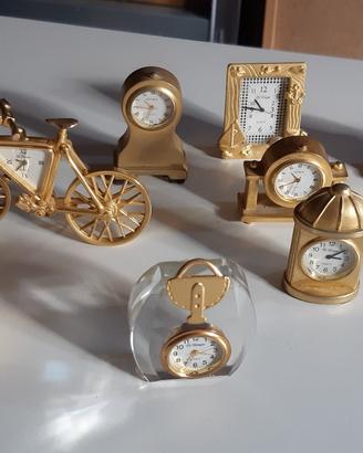 Mini orologi in ottone