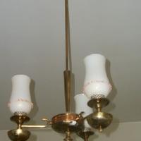 Lampadario in ottone antico