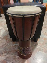 Tamburo Djembe in legno 