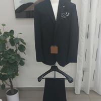 abito uomo tg 54 doppiopetto nero primav estate 