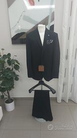 abito uomo tg 54 doppiopetto nero primav estate 