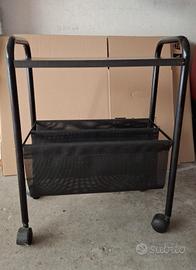 carrello porta riviste e porta televisore 