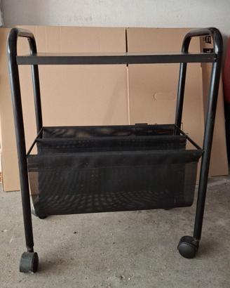 carrello porta riviste e porta televisore 
