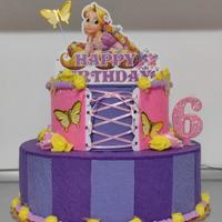 Torta finta Rapunzel