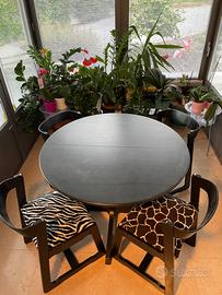 Tavolo da pranzo in legno massello + 4 sedie