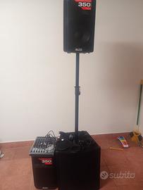 IMPIANTO ATTIVO, CASSE, SUBWOOFER,MIXER