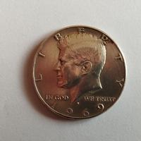 Half Dollar argento anno 1969