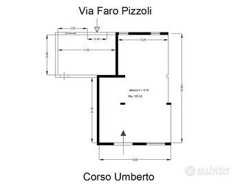 Locale commerciale di 105 mq. a Cinisi