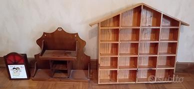 3 bacheche in legno per piccoli oggetti