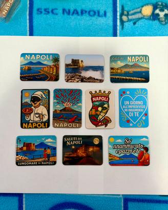 10Pz Calamite Napoli souvenir magneti frigo Italia