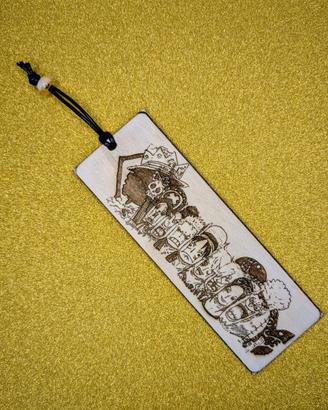 Segnalibro legno handmade – One Piece fan art – ci