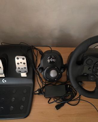 Logitech G923 Volante + Pedaliera + Leva di Cambio