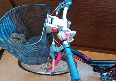 Bicicletta Ragazza con cestino , misura 24.