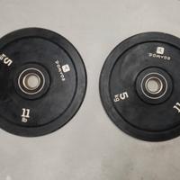 Coppia Dischi bumper 5 kg diametro interno 50 mm