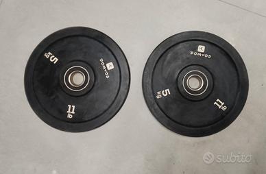 Coppia Dischi bumper 5 kg diametro interno 50 mm