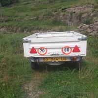Carrello auto targato